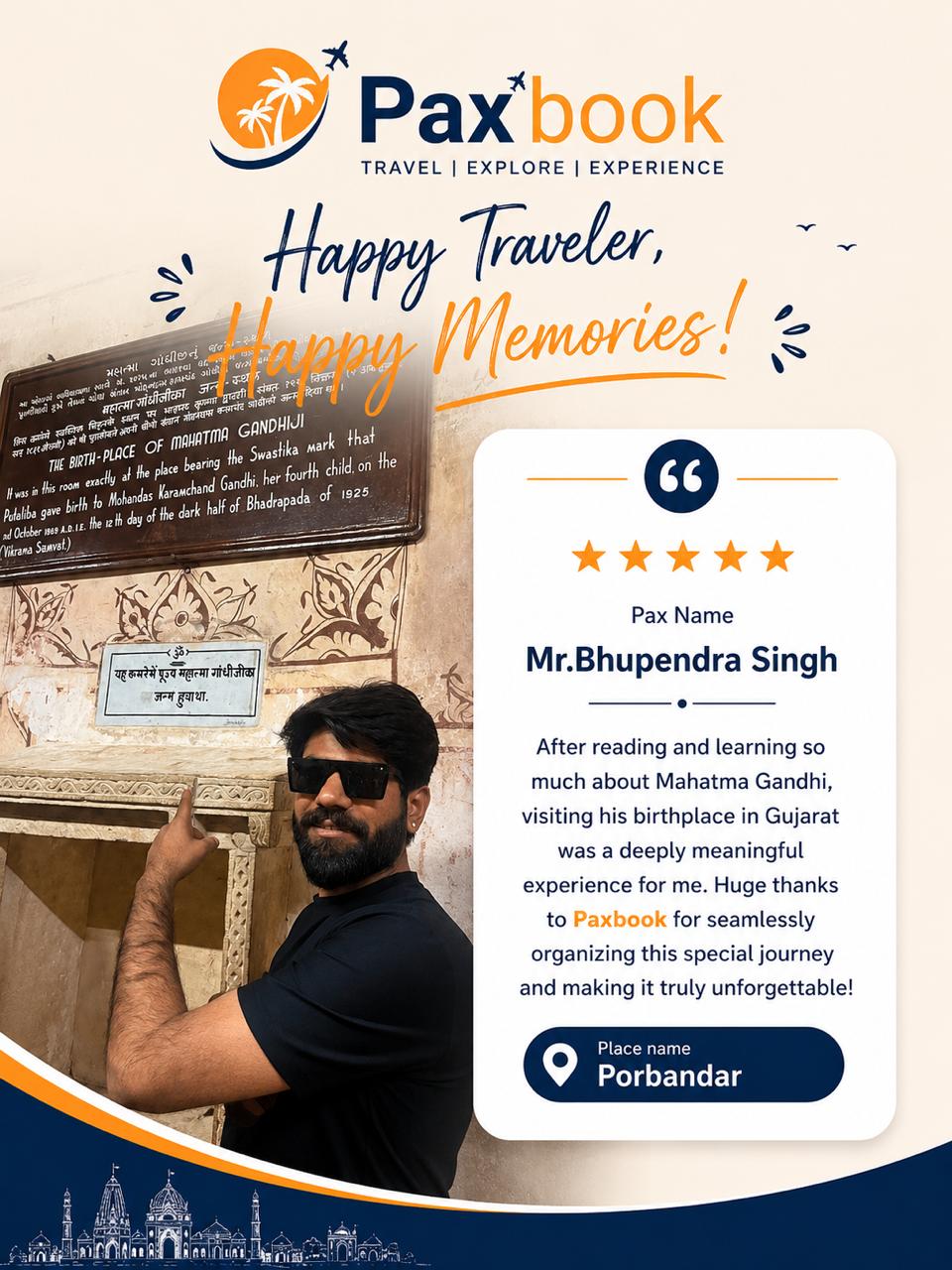 Mr. Bhupendra Singh, 5 star review from Porbandar